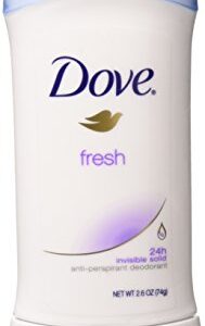 Dove Anti-Perspirant Deodorant Invisible Solid Fresh 2.60 oz (Pack of 4)