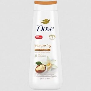 Dove Purely Pampering Nourishing Body Wash, Nutrium Moisture, Shea Butter with Warm Vanilla 20 oz