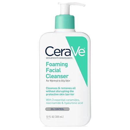 CeraVe Foaming Facial Cleanser, 12 Ounce
