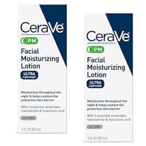 CeraVe Facial Moisturizing Lotion PM 3 oz (Pack of 2)
