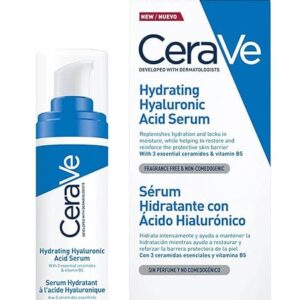 CeraVe Hydrating Hyaluronic Acid Serum | 30ml/1oz | Day & Night Facial Serum with Hyaluronic acid | For All Skin Types