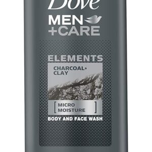 Dove MenPlusCare Body Wash Charcoal & Clay, 400 ml