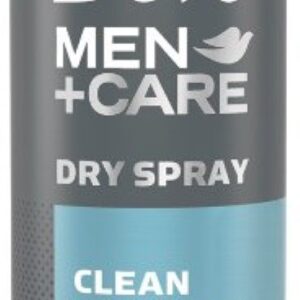 Dove Men + Care Dry Spray Antiperspirant, Clean Comfort 3.8 oz (Pack of 12)