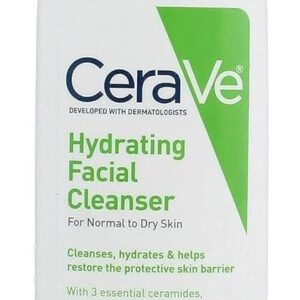CeraVe Hydrating Facial Cleanser For Normal to Dry Skin 3 fl oz