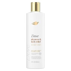 Dove Damage Therapy Derma Conditioner Dryness + Itch for Flaky Scalp with Pyrithione Zinc and Coconut Oil 12 Fl Oz