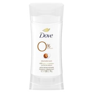 Dove 0% Aluminum Deodorant Stick Non irritating Deodorant for Underarm Care Shea Butter Kindest Aluminum Free Deodorant 2.6 oz