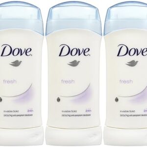 Dove Invisible Solid Deodorant, Fresh - 2.6 oz - 3 pk