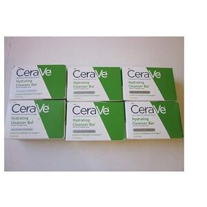 Cerave Hydrating Cleanser Bar For Dry to Normal Skin, 4.5 Oz Pack of 6