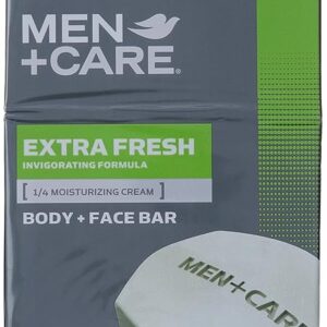 Dove Men+care Extra Fresh Body + Face Soap Bars, 3.17 (Pack of 6)