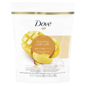 Dove Nourishing Secrets Bath Salts To Help Revive Sore, Tired Muscles Mango & Almond Bath Salts With Natural Skin Nourishers 28 Oz
