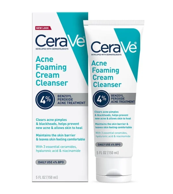 Cerave Acne Foaming Cream Cleanser, 5 fl oz